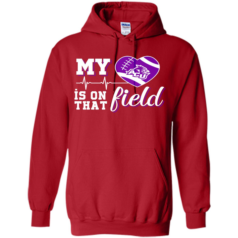 Abilene Christian Wildcats Football My Heart is on that Field - Hoodie
