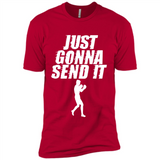 Just Gonna Send It Boxing Boxer Fighter Kick Fighting - Premium Short Sleeve T-Shirt