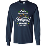 Funny Christmas Movie Shirt, Christmas Movies - Long Sleeve T-Shirt