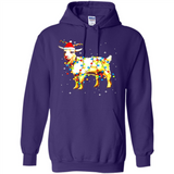 Christmas Lights Goat Wearing Santa Hat T-Shirt - Hoodie