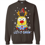 Minion Arizona Diamondbacks Ugly Christmas Sweater Let it Snow - Sweatshirt