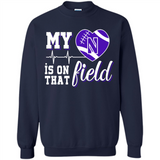 Northwestern Wildcats Football My Heart is on that Field - Sweatshirt