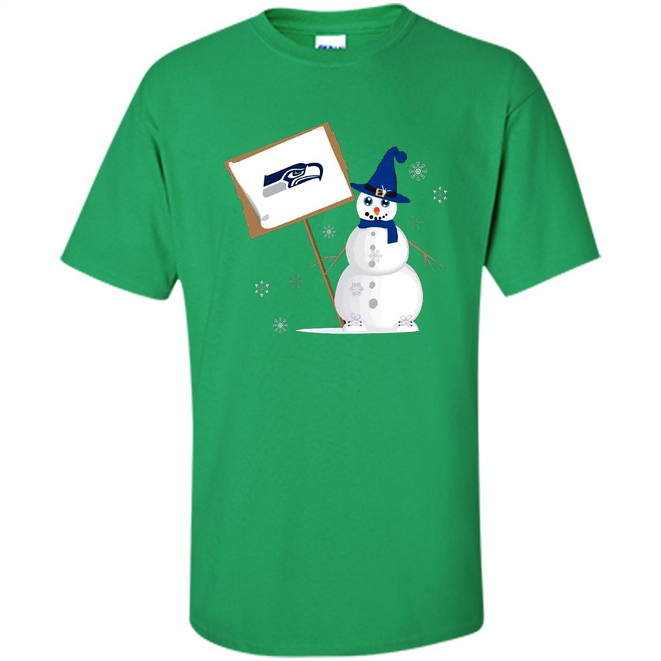 Seattle Seahawks Snowman Funny