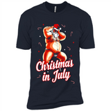 Christmas In July - Funny Dancing Santa - Premium Short Sleeve T-Shirt