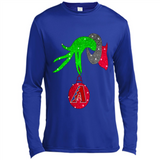 GRINCH HAND HOLDING ARIZONA DIAMONDBACKS GLITTER CHRISTMAS PINGPONG