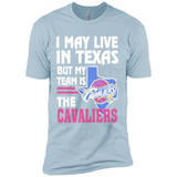 I May Live In Texas But My Team Is The Cavaliers - Premium Short Sleeve T-Shirt