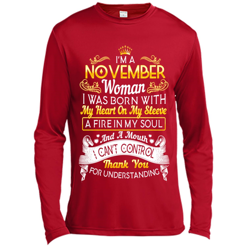 I'm A November Woman-Queen November - Canvas Long Sleeve T-Shirt