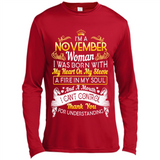 I'm A November Woman-Queen November - Canvas Long Sleeve T-Shirt