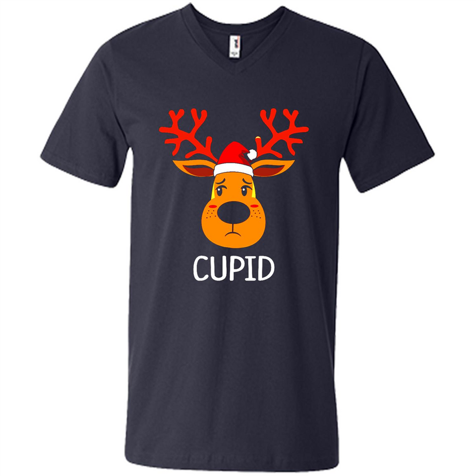 Cupid Santa Claus Funny Xmas Holiday T-Shirt - Men's V-Neck