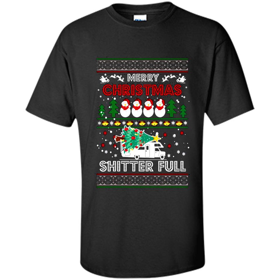 Merry Christmas Shitter Full Christmas Tree Snowman PING PONG