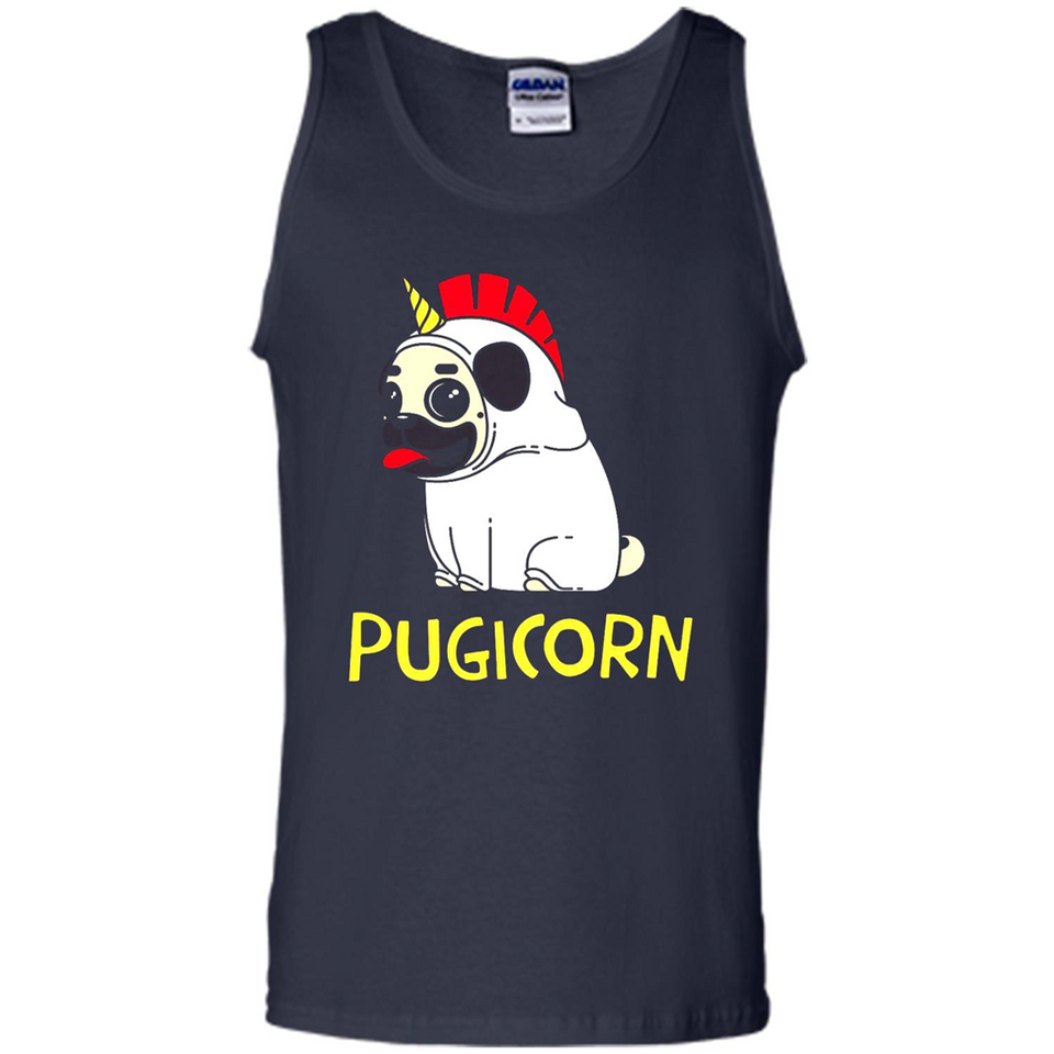 Pugicorn Pug Unicorn Funny Shirt PINGPONG - Tank Top