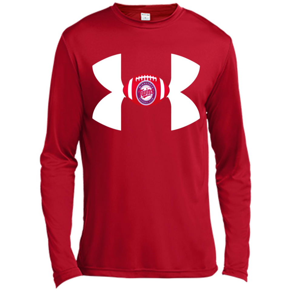 Minnesota Twins Under Armour Logo - Canvas Long Sleeve T-Shirt