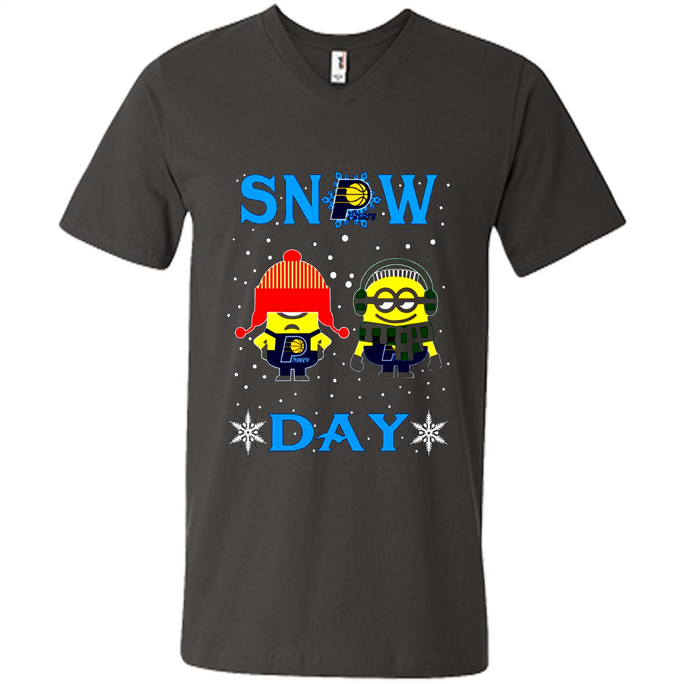 Snow Day Shirt For Indiana Pacers Vs Minion Fans pingpong