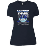 Police boyfriend Shark Blue Line Tee