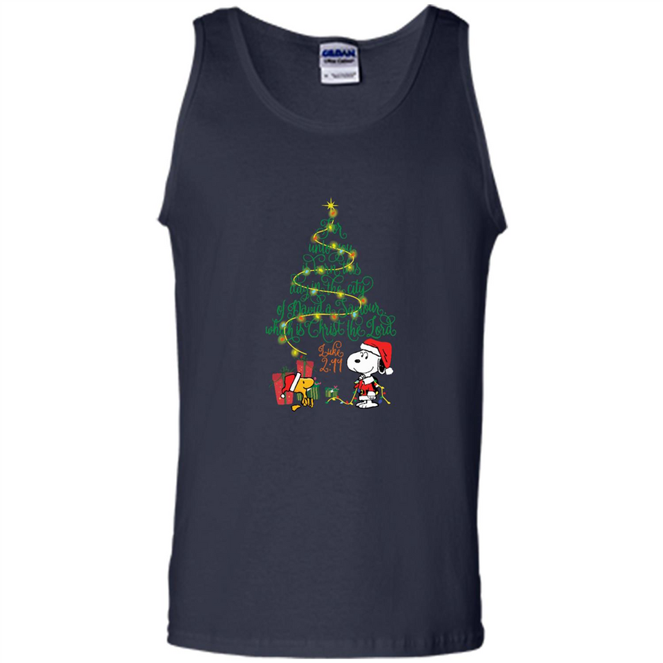 Snoopy-Woodstock-Christmas-tree-for-unto-you-is-born-this-day