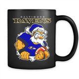 Grumpy Santa Claus Baltimore Ravens Football Team PINGPONG
