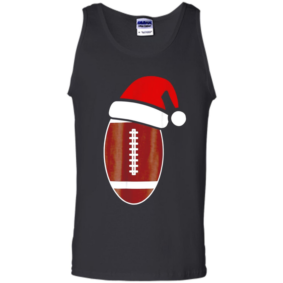 Christmas Football Shirt - Football Santa Hat Christmas