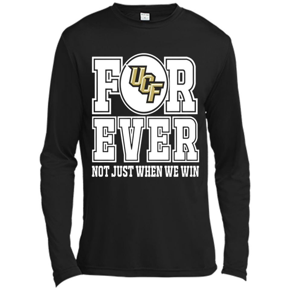 UCF Knights Forever For ever not just when we win - Canvas Long Sleeve T-Shirt
