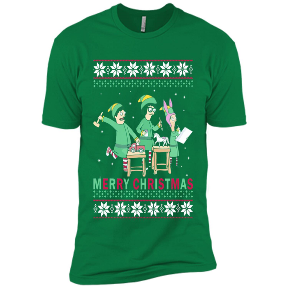 Bob’s burgers Elf Merry Christmas - Premium Short Sleeve T-Shirt