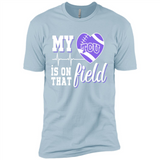 TCU Horned Frogs Football My Heart is on that Field - Premium Short Sleeve T-Shirt