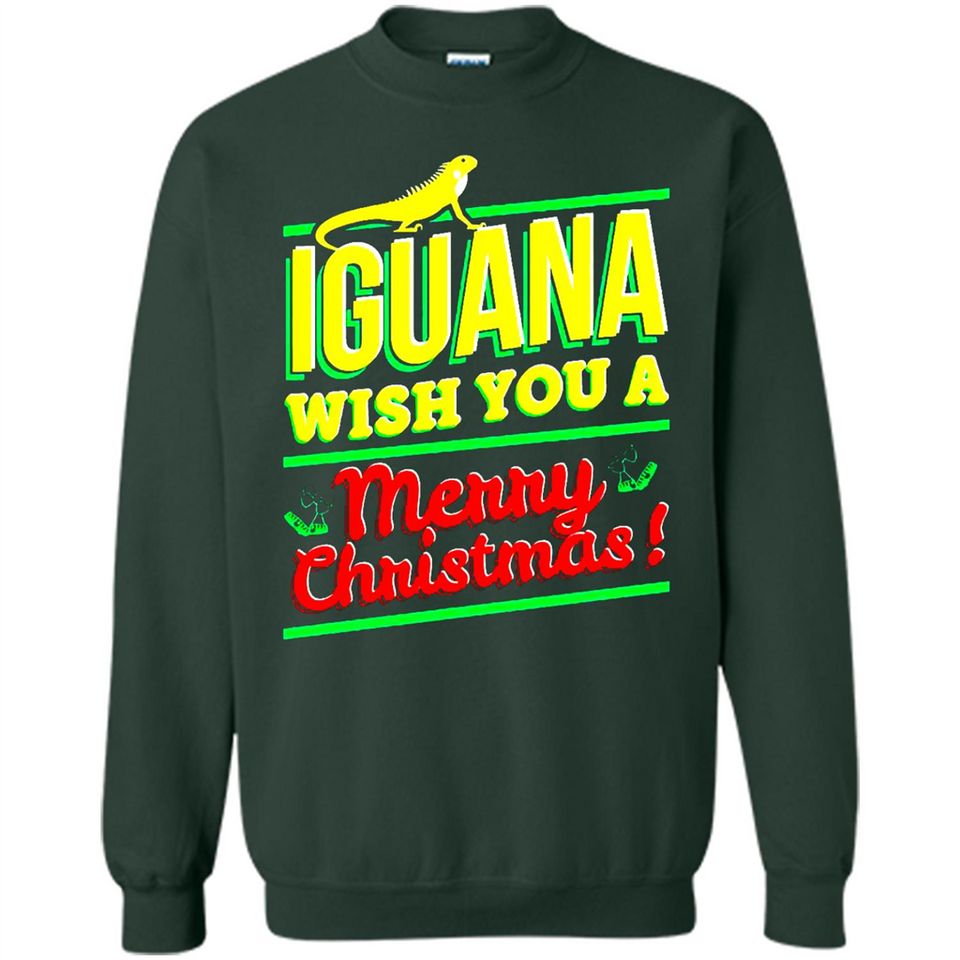 Iguana Wish You A Merry Christmas Animal - Sweatshirt