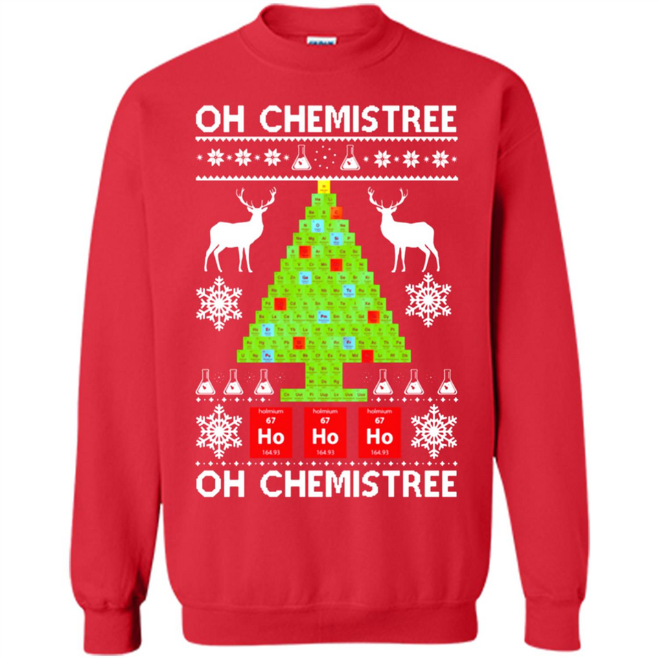 Oh Chemistree, Oh Chemistree Christmas Ugly Sweater - Sweatshirt