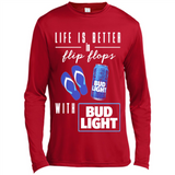 LIFE IS BETTER IN FLIP FLOPS WITH BUD LIGHT
