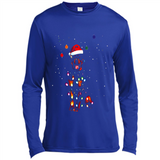 Rottweiler Santa Lights Christmas Dog Xmas Sweatshirt - Canvas Long Sleeve T-Shirt