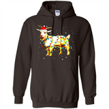 Christmas Lights Goat Wearing Santa Hat T-Shirt - Hoodie