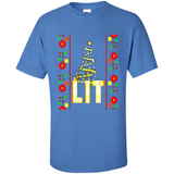 Funny Lets Get Lit Christmas Tree - Shirt