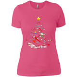 Merry And Bright Plumber Christmas Tree Shirt PINGPONG - Ladies' Boyfriend T-Shirt