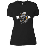 Buffalo Sabres And Superman Fans - Ladies' Boyfriend T-Shirt