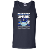 Police boyfriend Shark Blue Line Tee