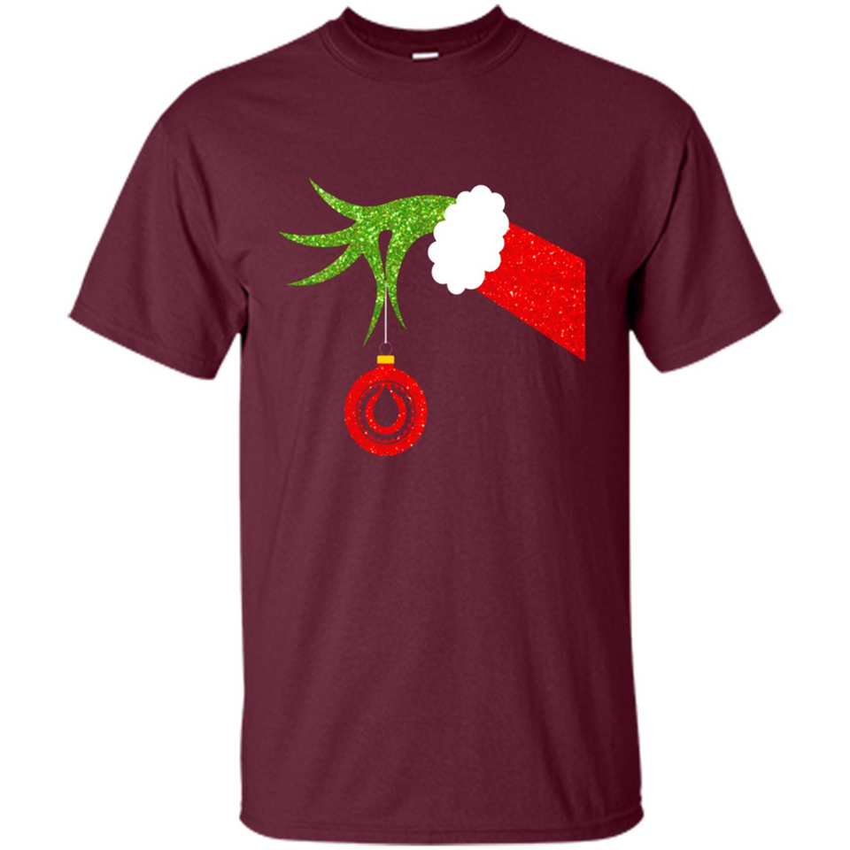 Funny Grinch Hand Holding Oiler Ornament Christmas PING PONG