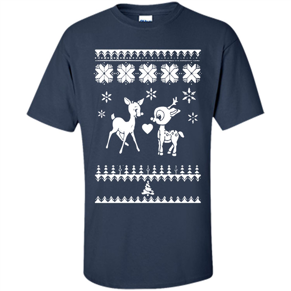 Rudolph and Clarice Ugly Christmas Sweater - Shirt