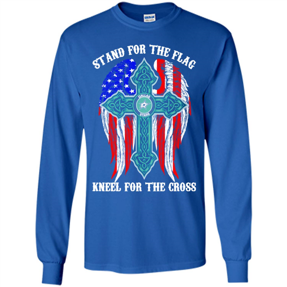 Dallas Stars - stand for the flag kneel for the cross