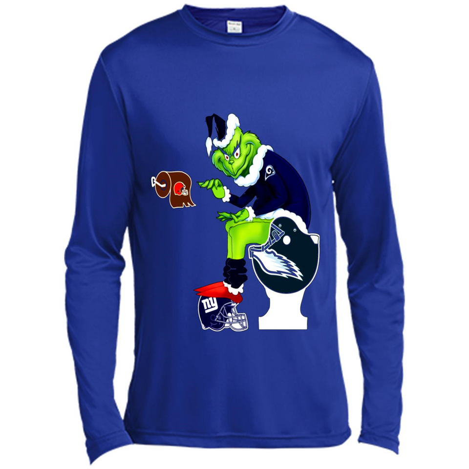 Los Angeles Rams Toilet Grinch Santa Claus Football Fan PINGPONG