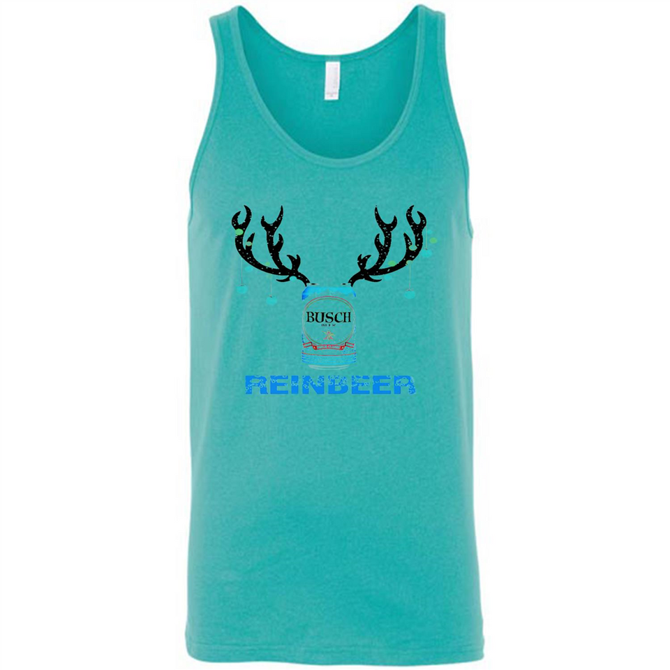 Busch Reinbeer Funny Beer Reindeer Christmas Sweatshirt - Canvas Unisex Tank