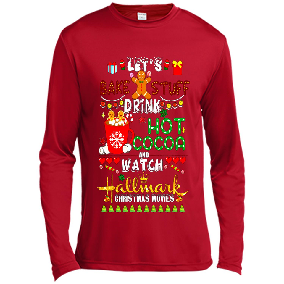 Let's Bake Stuff Drink Hot Cocoa Hallmark-Christmas Movies Sweatshirt PINGPONG