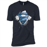 Detroit Lions And Superman Fans - Premium Short Sleeve T-Shirt