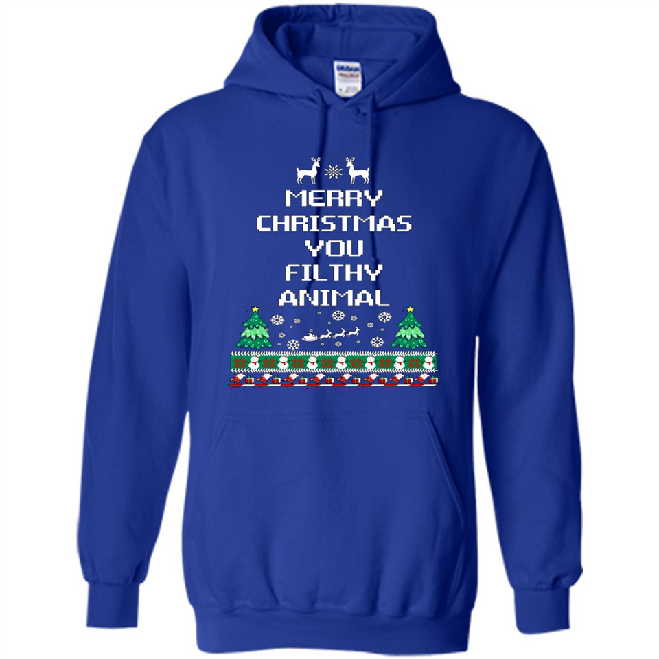 Merry Christmas You Filthy Animal Sweatshirt PINGPONG