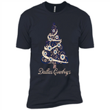 Dallas Cowboys NFL Football Team Logo Christmas Tree T-Shirt - Premium Short Sleeve T-Shirt