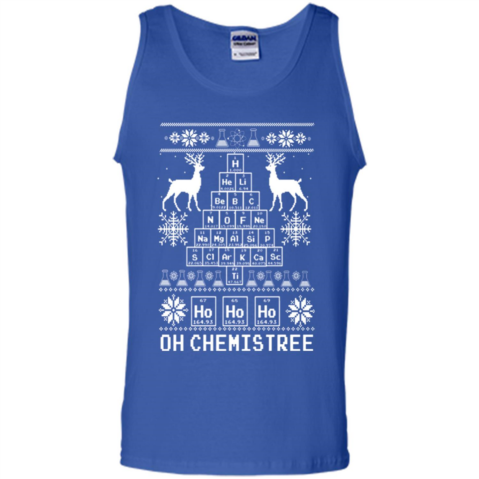 Oh Chemistry Tree Ugly Christmas Sweater - Tank Top