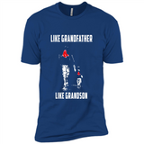 Boston Red Sox GrandFather Like GrandSon - Premium Short Sleeve T-Shirt