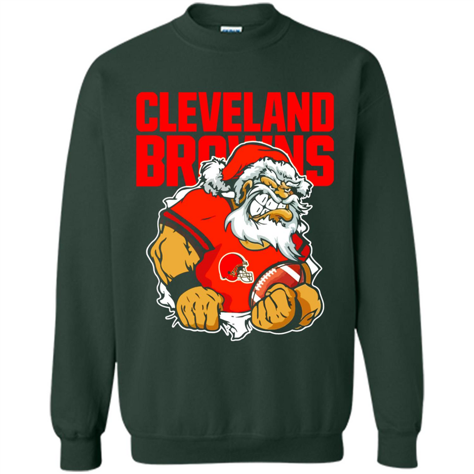 Grumpy Santa Claus Cleveland Browns Football Team PINGPONG