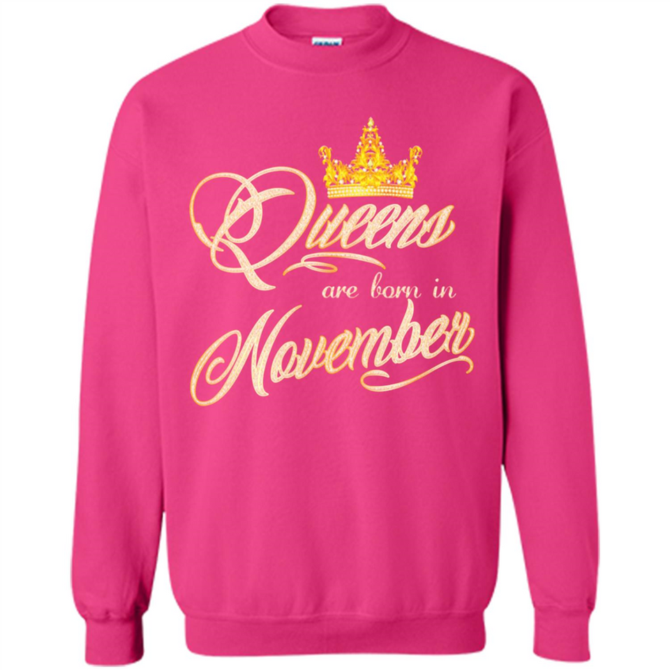 Queens Are Born In November Golden T-Shirt