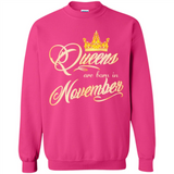 Queens Are Born In November Golden T-Shirt