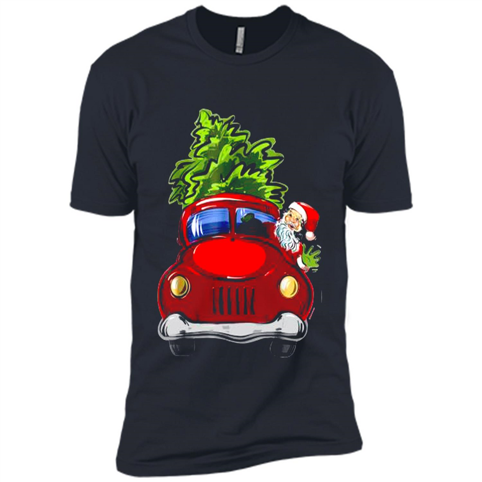 Vintage Santa red Truck Christmas Tree PINGPONG