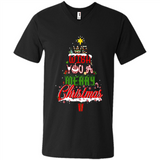 We Wish You A Merry Christmas Funny Pine Gift Sleeve - Men's V-Neck