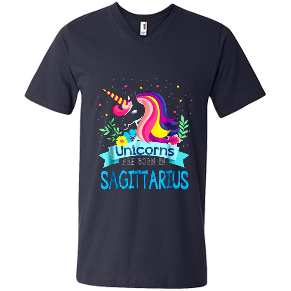 Unicorns are born in Sagittarius Birthday Rainbow Custom Ultra Cotton